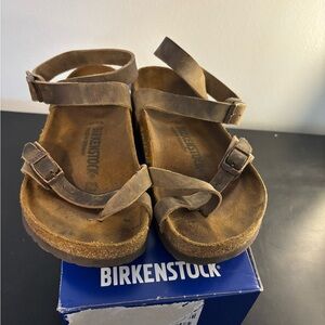 Birkenstock Yara Habana brown leather sandal 36